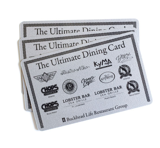 The Ultimate Dining Card